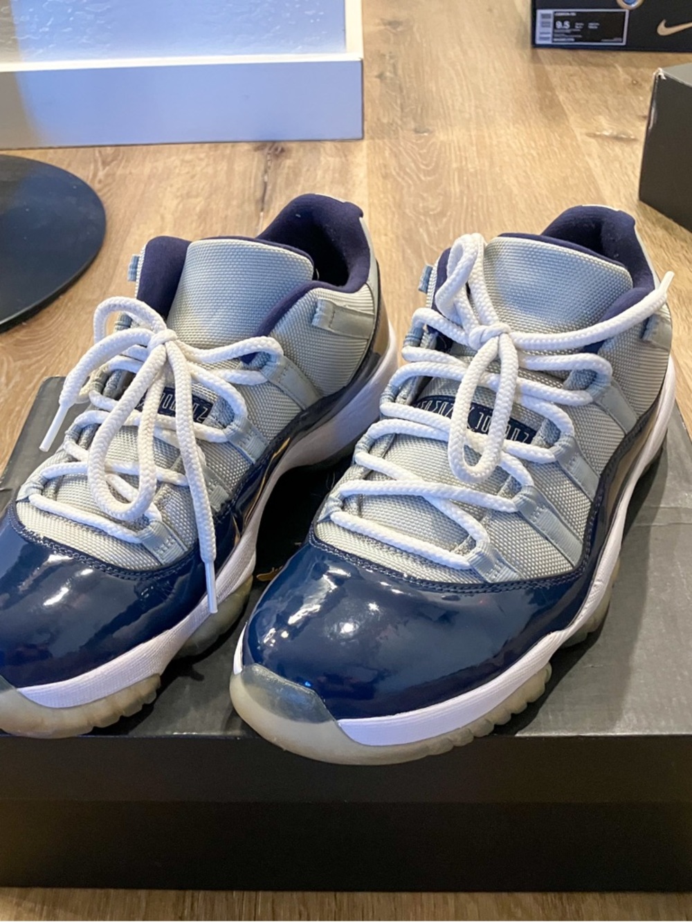 Jordan 11 George Town Low Retro Navy White Sneakers